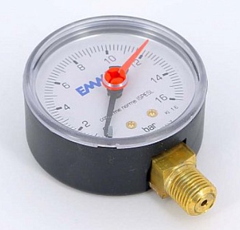 Манометр рад. 63/16(1/4" 16 бар) EMMETI